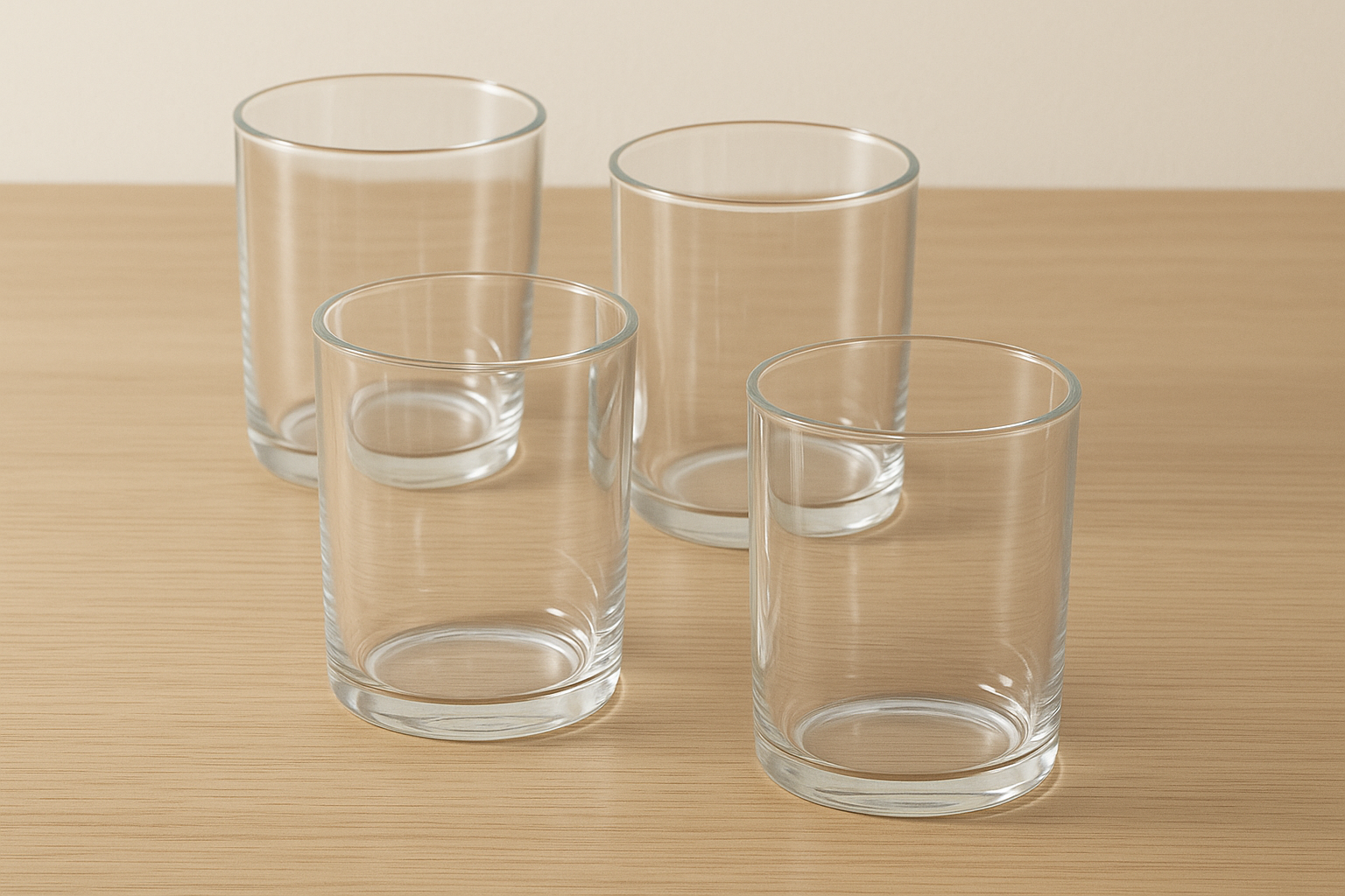 Conjunto 4 Copos Americanos Vidro - 250ml Básico