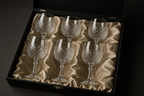 Conjunto 6 Taças Vinho Cristal Premium - 450ml Luxo